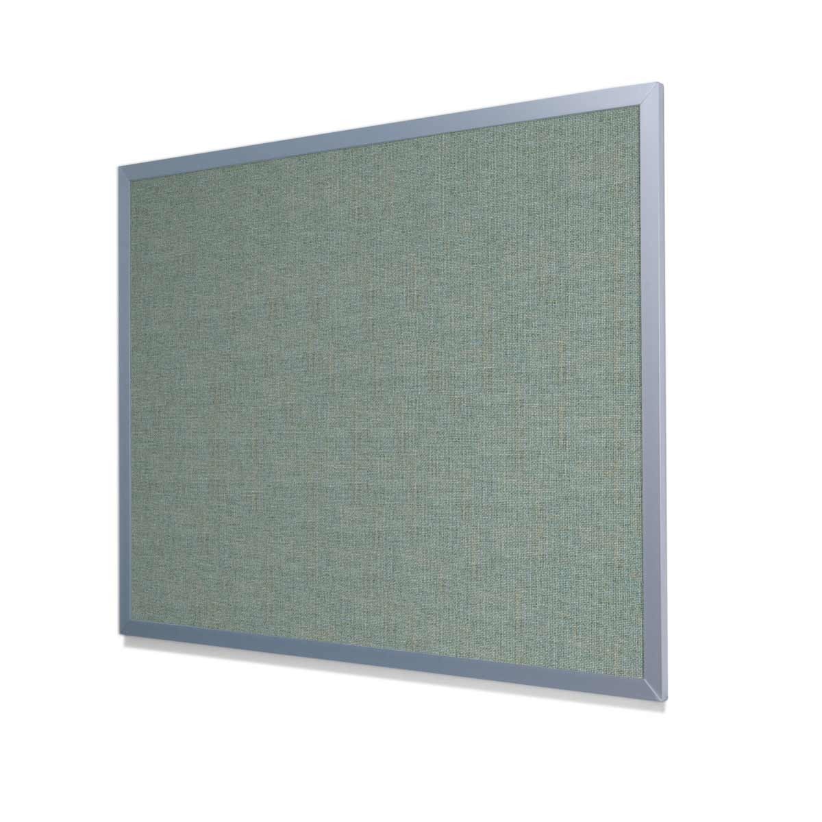 Guilford of Maine FR701 Green Neutral Cork Board with Light Aluminum Frame